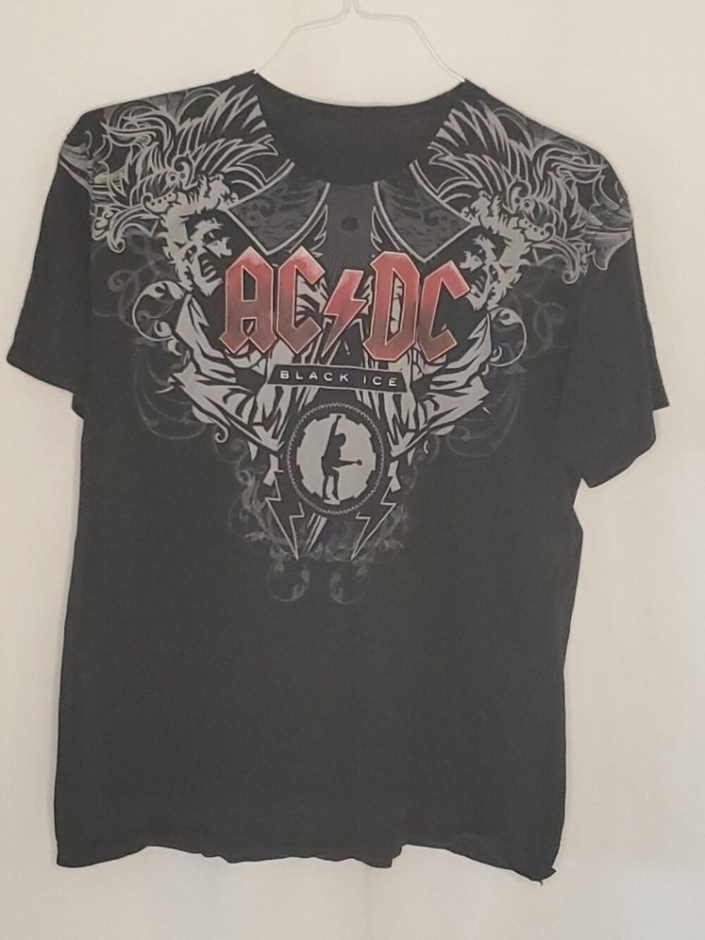 AC/DC Men's Black Ice T-Shirt, Size M, Short Sleeve Unbranded Rock And Roll